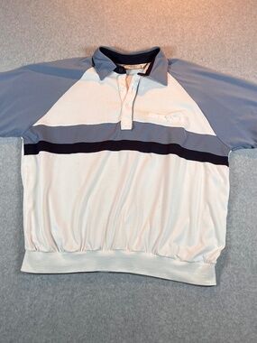 VTG Classics by Palmland Polo Shirt Men XL Banded Waist Short Sleeve Golf shirt